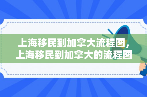 上海移民到加拿大流程图，上海移民到加拿大的流程图，全面解析移民之路