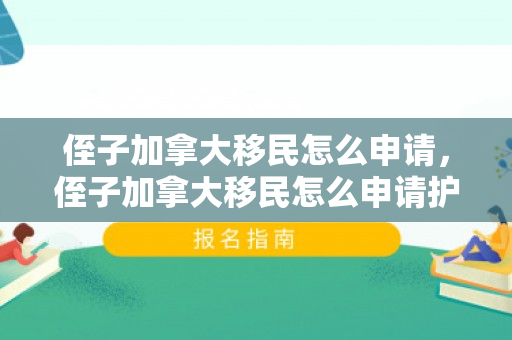 侄子加拿大移民怎么申请，侄子加拿大移民怎么申请护照