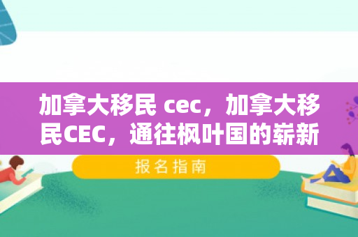 加拿大移民 cec，加拿大移民CEC，通往枫叶国的崭新篇章