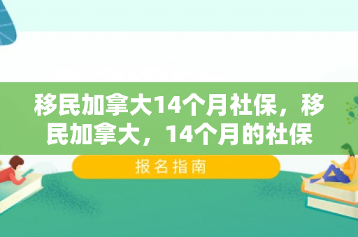 移民加拿大14个月社保，移民加拿大，14个月的社保之旅